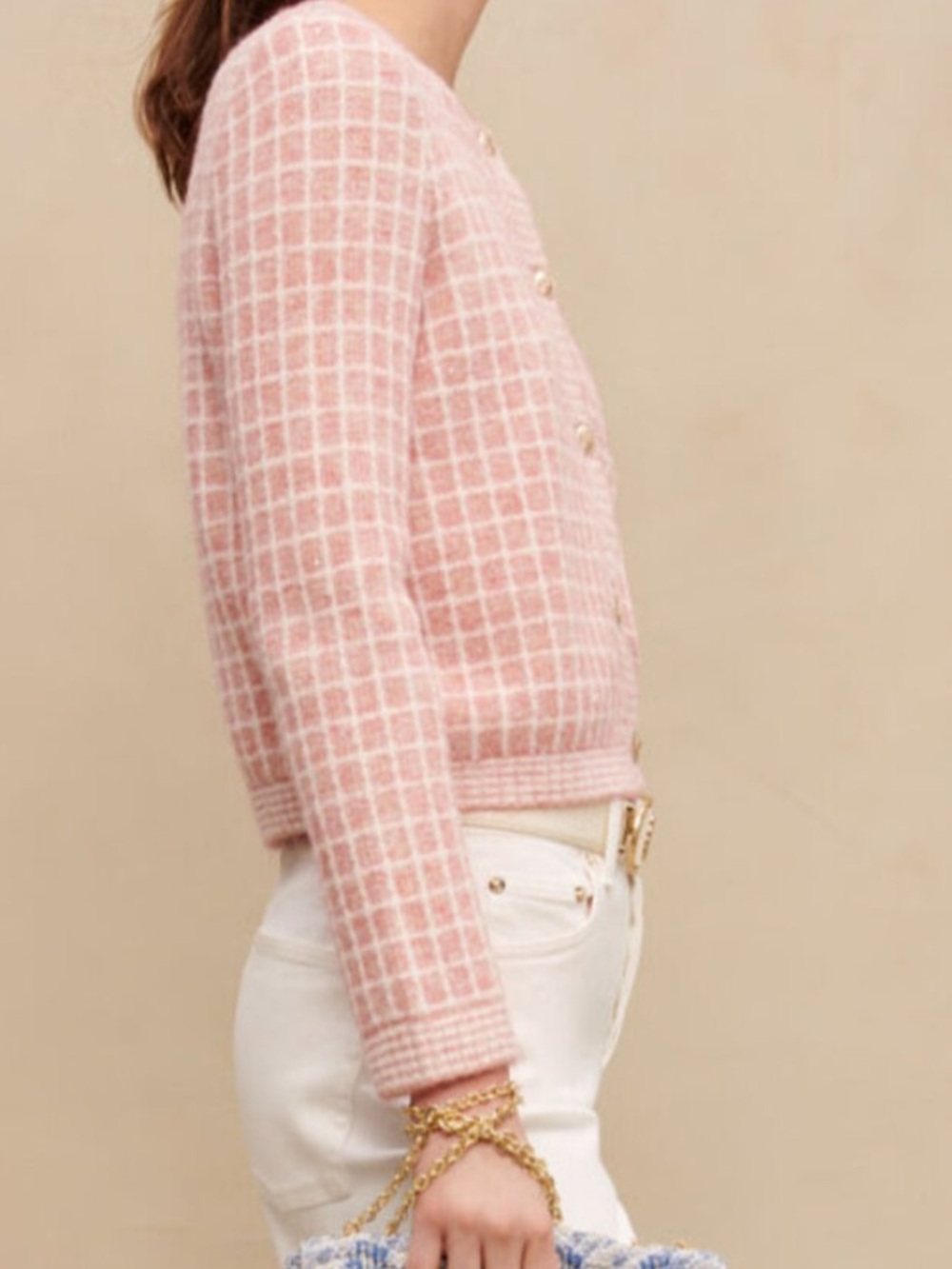 Maje tweed-Knit style cardigan - Picture 3 of 5
